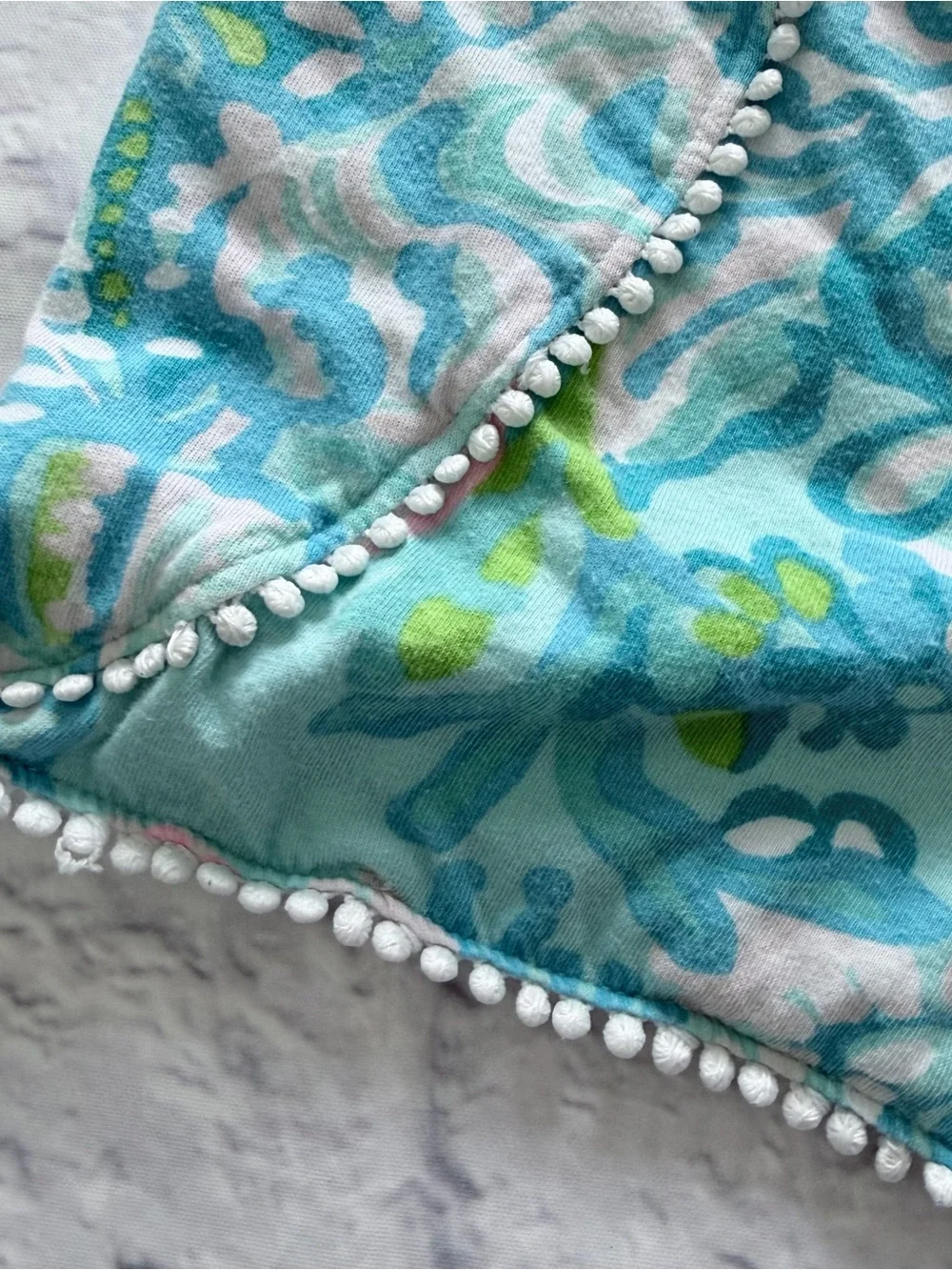 Lilly Pulitzer Marielle Shorts Girls L (8–10) | Blue Ibiza Aqua La Vista